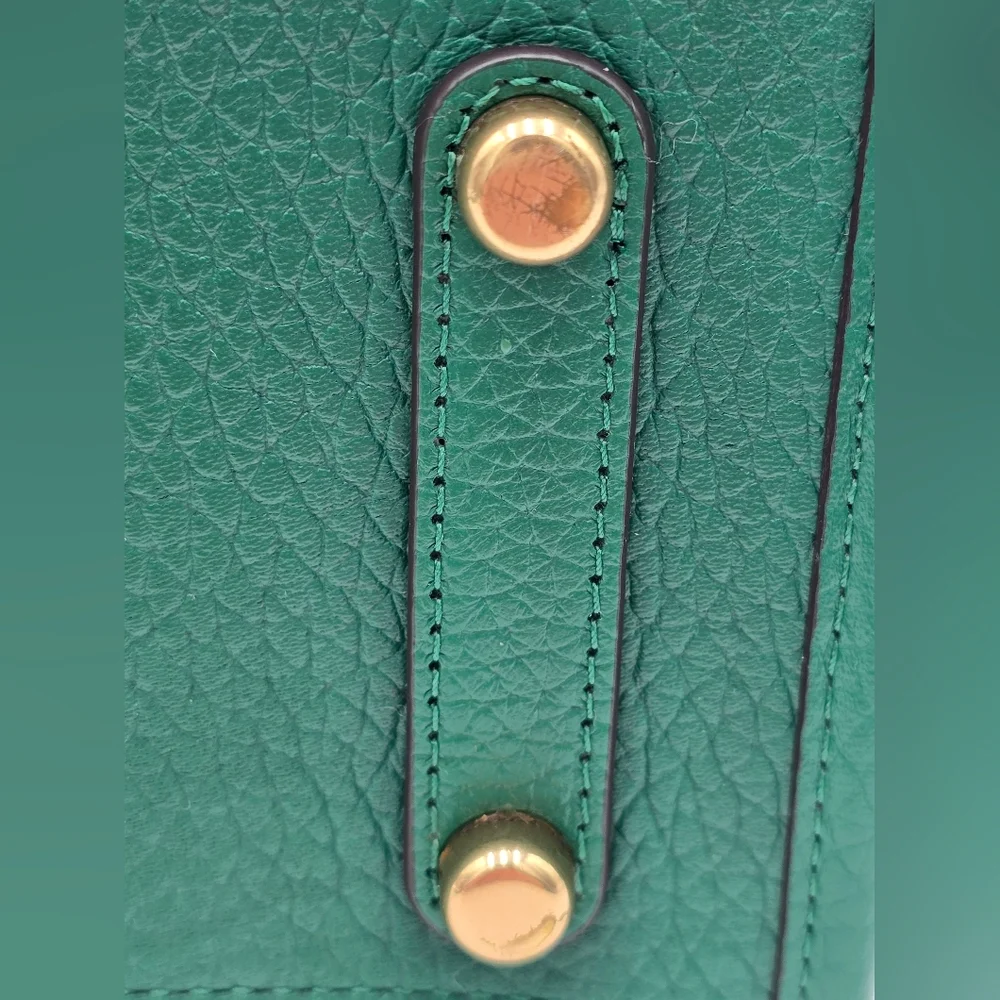 Coach Rogue Satchel 25 In Glovetanned Pebble Leather, Shamrock- Includes Charm - Picture 7 of 16